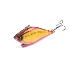 Señuelo de pesca de calidad VIB, cebo duro de 6cm y 14g, Wobblers, vibración láser, Crankbait, Lucio de plástico Artificial, 1 ud.