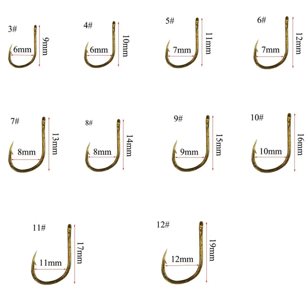 THKFISH 500pcs Small Single Fishing Hooks High Carbon Steel Strong Sharp Circle Fishhooks Jig Fish Hook For Bass Carp Fishing - imagen 3