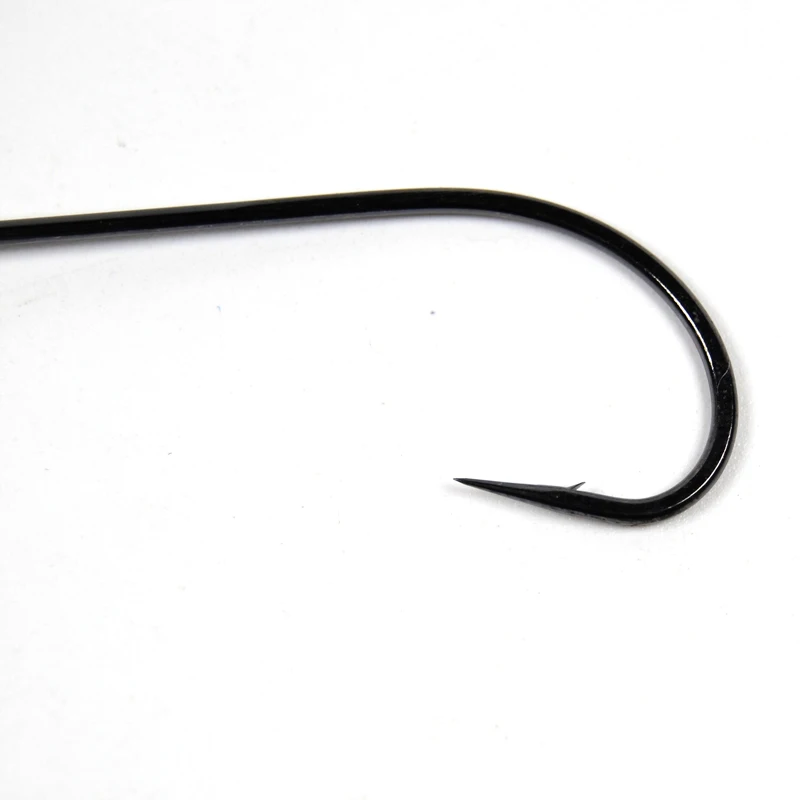 Gancho de pelo de ciervo Stinger de vástago largo, patrones de lubina de salmón de Lucio más pequeño, camarones de agua salada, ganchos de atado de moscas, 10 piezas, 2X - imagen 2