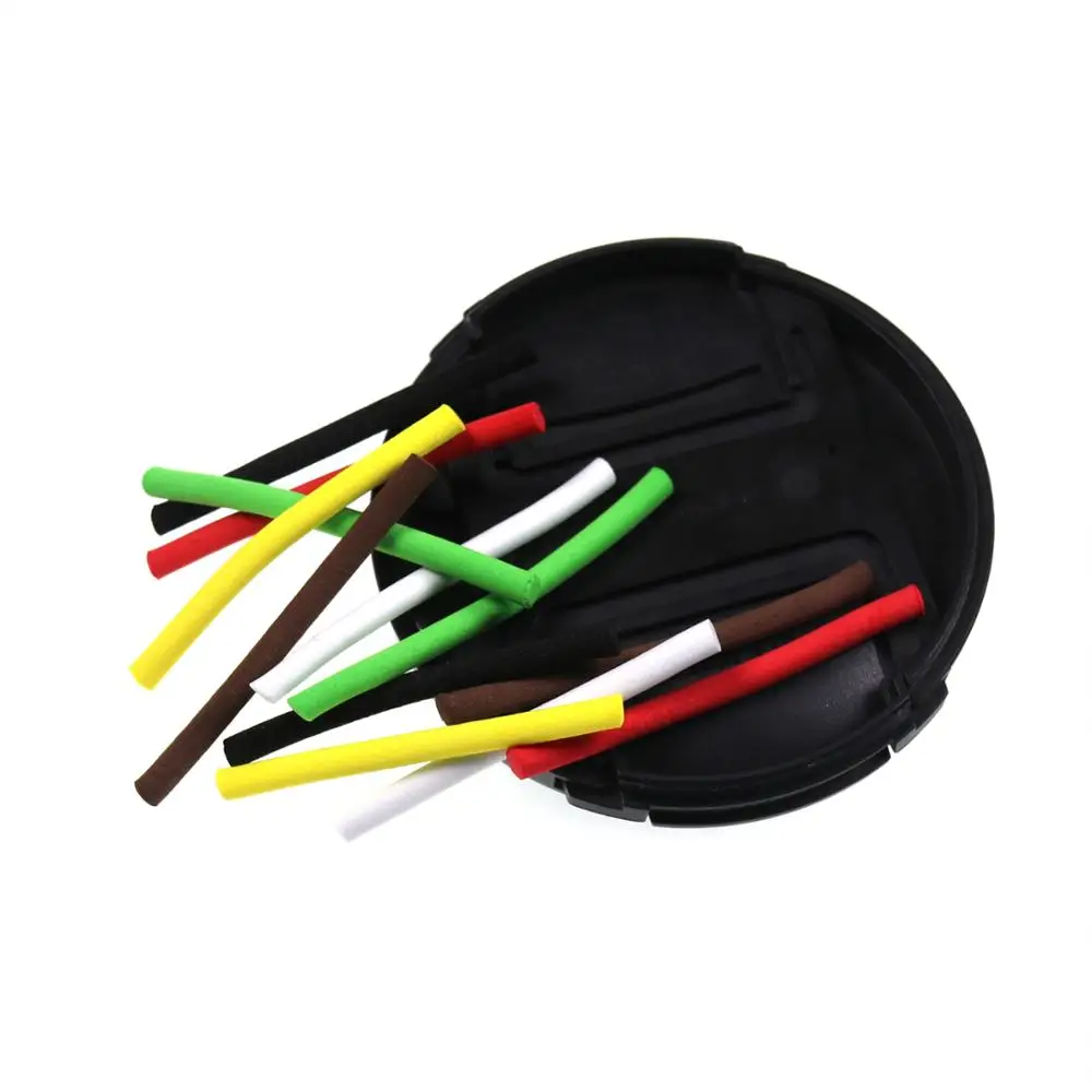 Wifreo Material para atar moscas, poste de espuma de paracaídas de 4mm, tolva de hierba seca, cilindros de espuma para atar moscas - imagen 2