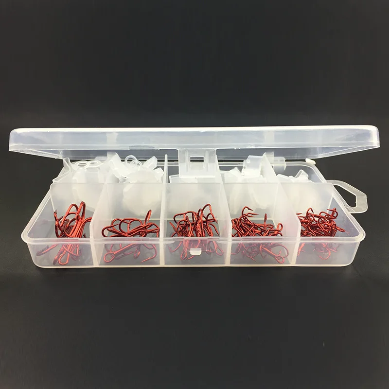 Anzuelos triples de acero recubierto – Kit para pesca deportiva - imagen 3