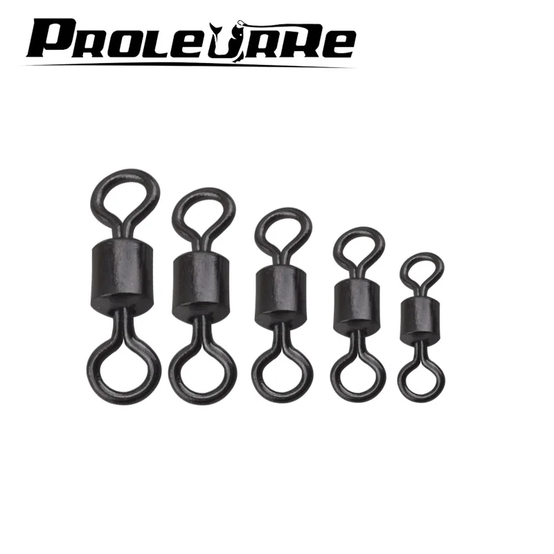Proleurre-anillos giratorios de rodamiento de bolas, Conector de pesca de 10mm, 9mm y 8mm de longitud, aparejos de pesca, 20 unidades, venta al por mayor - imagen 5
