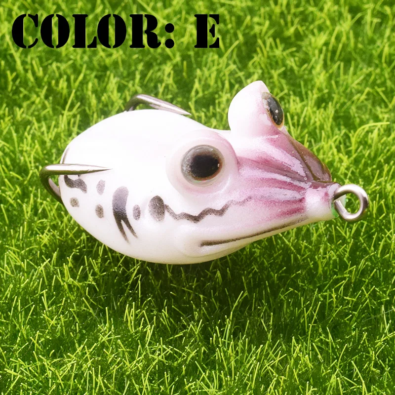 Proleurre-señuelo de Pesca de rana, cebo Artificial de 11,5g 55mm, señuelos Topwater, Wobblers, aparejos de Pesca, Lucio, PR-569 suave - imagen 5