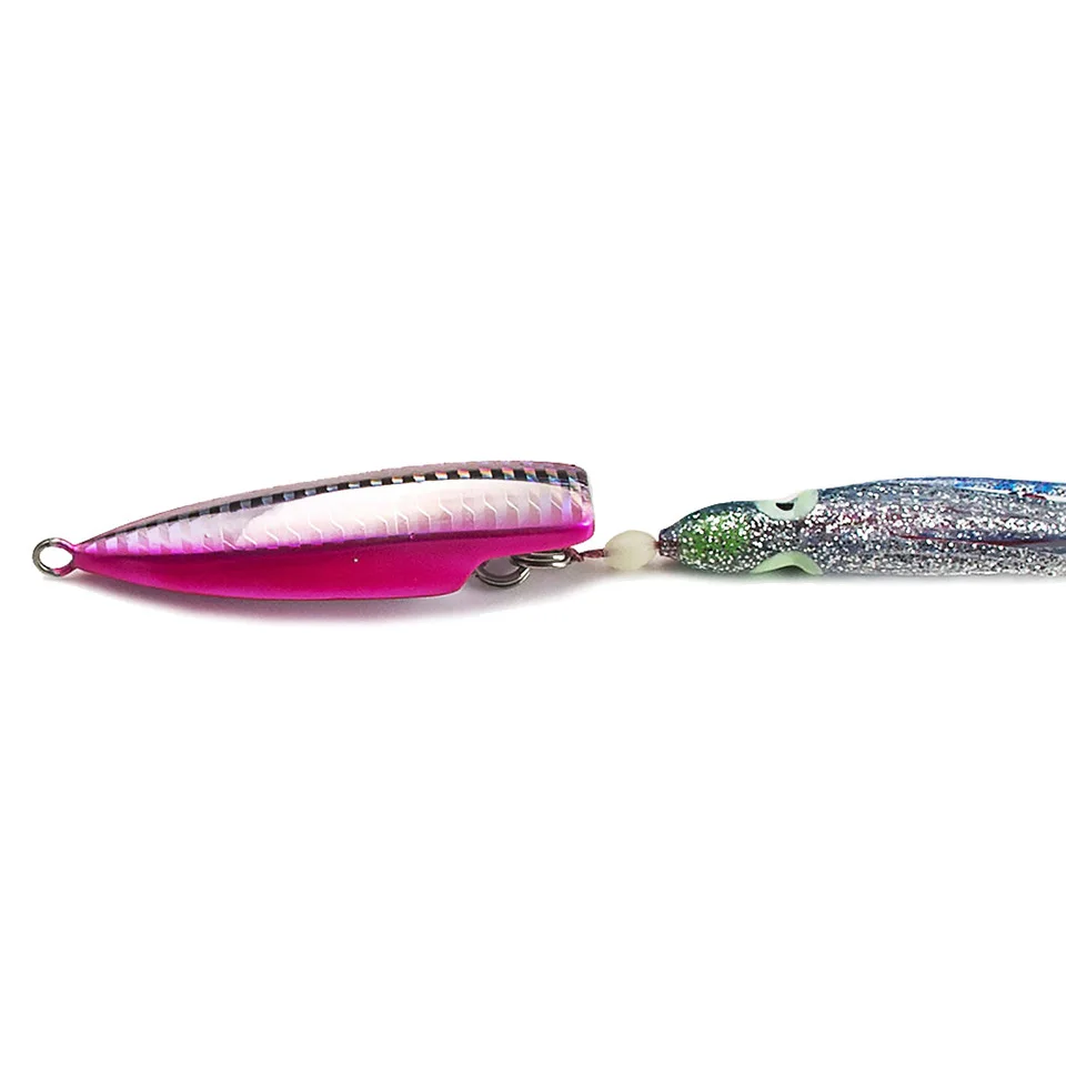 Countbass Inchiku Jigs 120g 4,3 oz con anzuelo de asistencia Octoups, Jigging de calamar, señuelo de pesca pargo de barco inferior de agua salada - imagen 4