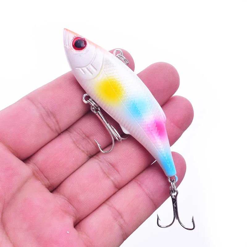 Señuelo de pesca VIB que se hunde, 1 unidad, 7,5 cm, 9,5g, Wobbler, vibrador Artificial de invierno, cebo para lubina, sonajero, aparejos - imagen 4