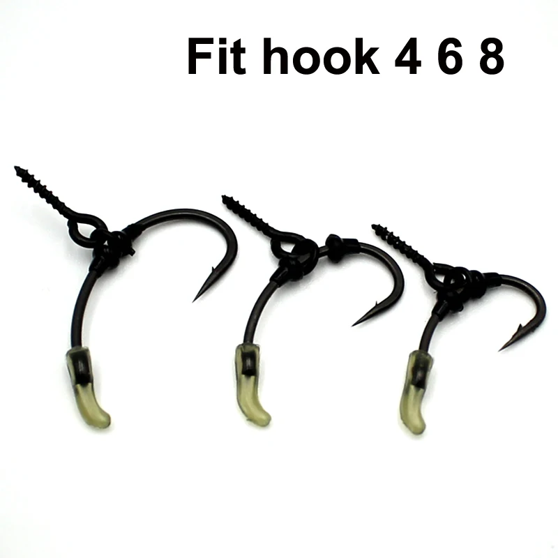 Alineador de anzuelo de pesca de carpa, Mangas de anzuelo, aparejo de línea, Boilies Pop-Up, aparejos terminales, accesorios, 20 Uds. - imagen 4