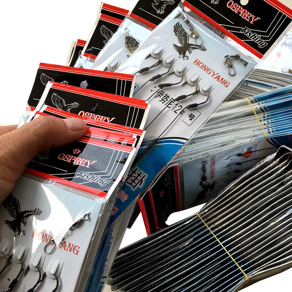 Anzuelos de acero inoxidable, aparejos de pesca giratorios, anzuelos de cuerda con Círculo - imagen 2