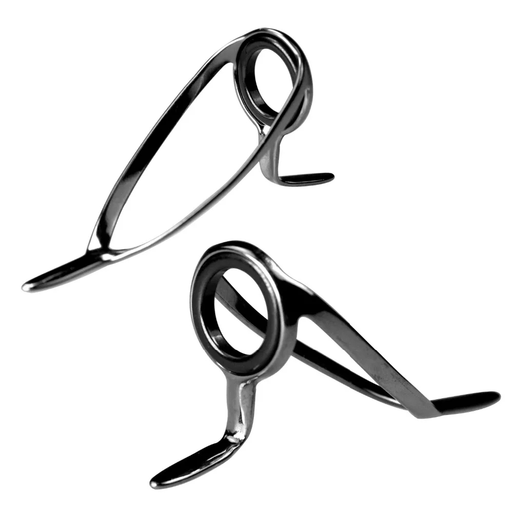 Kit de reparación de guías de caña de pescar, 7 Uds., 2mm-14mm, anillo de carbono de acero inoxidable, doble estante, guías de caña de pescar, juego de repuesto - imagen 5