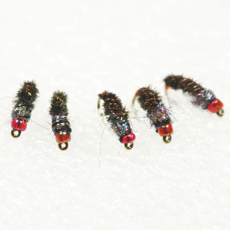 ICERIO-anzuelo de pesca con mosca, 8 unidades, Midge, ninfas, trucha, señuelos de mosca #14 - imagen 3