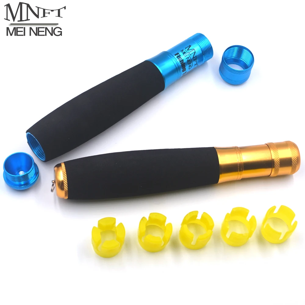 MNFT 2 juegos de mango de caña de pescar de aleación de aluminio y EVA, Kit de caña DIY, mango de cambio de caña de pescar multifunción
