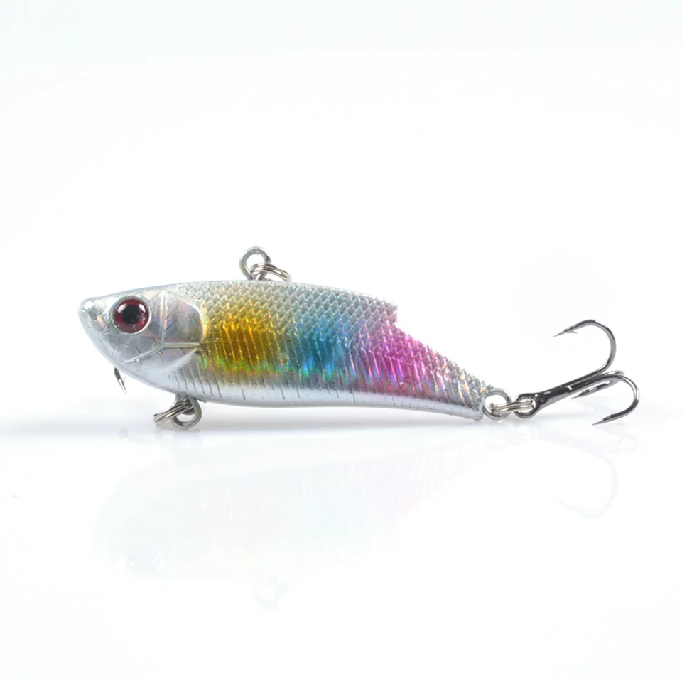 Señuelos artificiales de pesca con vibración, señuelo duro de mimbre, ganchos 6 1 Uds.