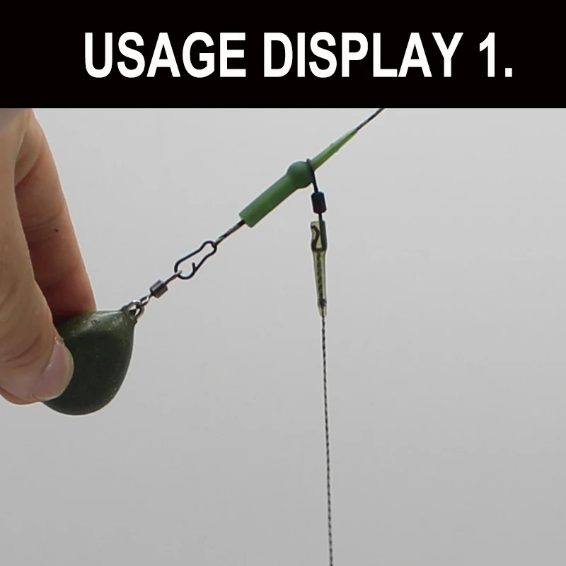 Cuentas Chod para aparejos de pesca de carpa, accesorios de sistema de seguridad, Protector de línea Zig Rig, helicóptero, 20 Uds. - imagen 4