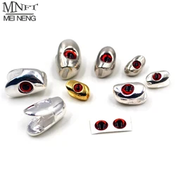 MNFT Jig Head calavera ponderada ojos 3D para moscas L/M/S