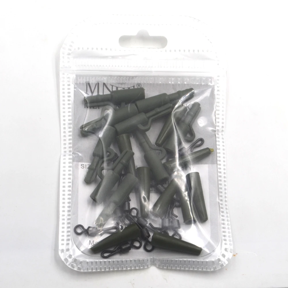 MNFT Swivel Q-Shape + Lead Clips – Kit Carp Fishing cambio rápido - imagen 5