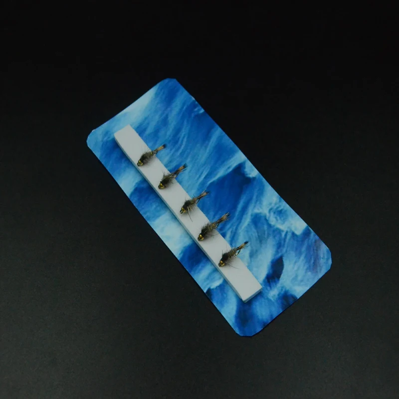 CONTEMPLADOR 4 piezas # 14 cabeza de cuentas Hares oreja cuerpo áspero fregadero rápido señuelos húmedos mortales cebo de ninfa artificial mirando caddis pesca con mosca - imagen 3