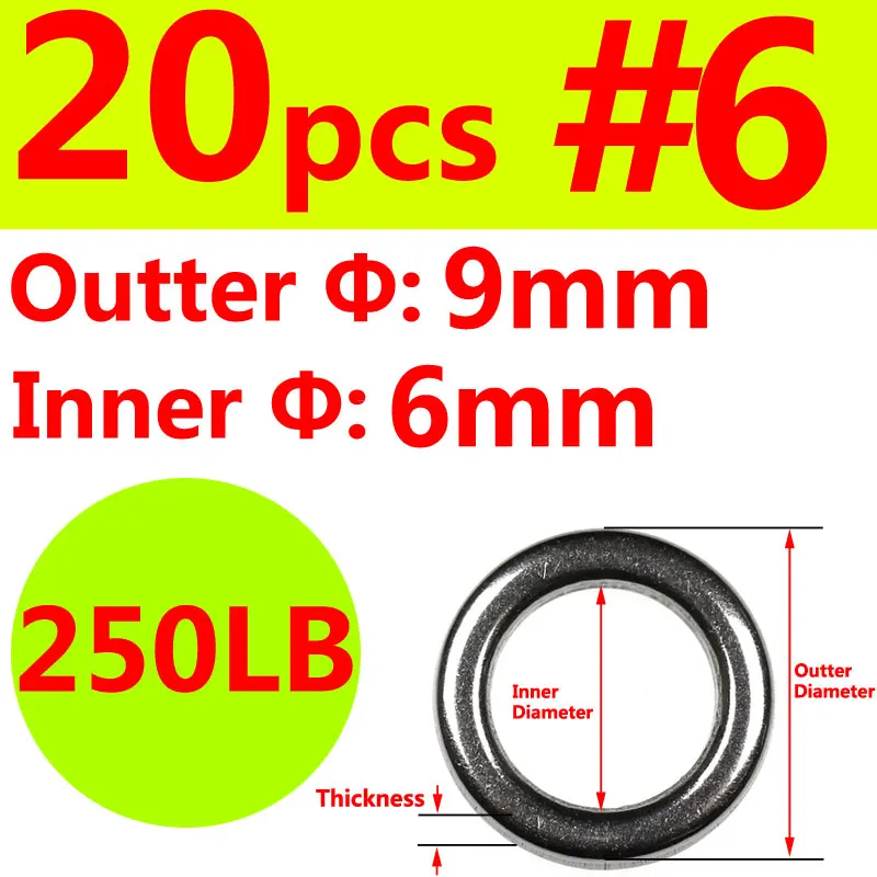 20pcs size 6