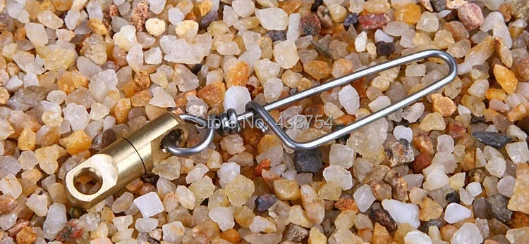 Barril giratorio de pesca de acero inoxidable y latón, accesorios de pesca de carpa, 12 unids/lote, nuevo - imagen 3