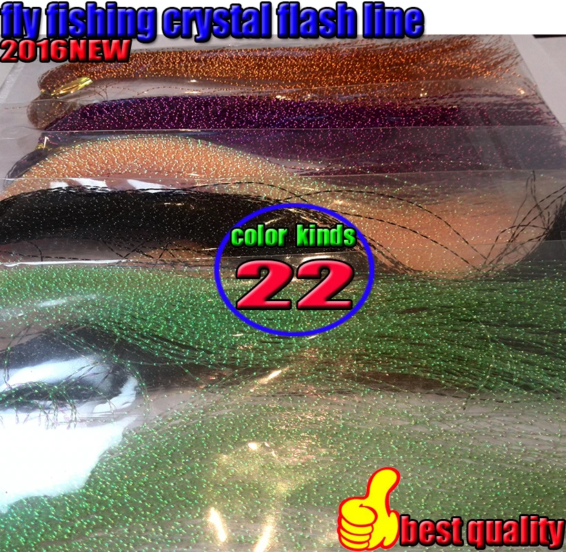 Línea Crystal Flash para pesca con mosca – 30 cm, 22 colores - imagen 3