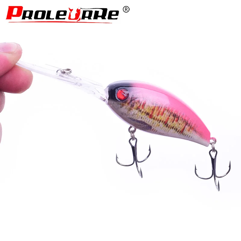 Señuelo de Pesca de pececillos de labio largo, 115mm, 18,5g, impresión 3D ariticial, Wobblers de 6 colores, Crankbait, cebo duro de plástico, Isca, 1 ud. - imagen 3
