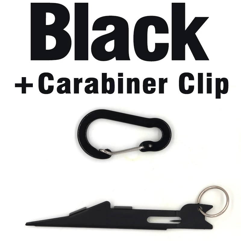 Black Carabiner clip