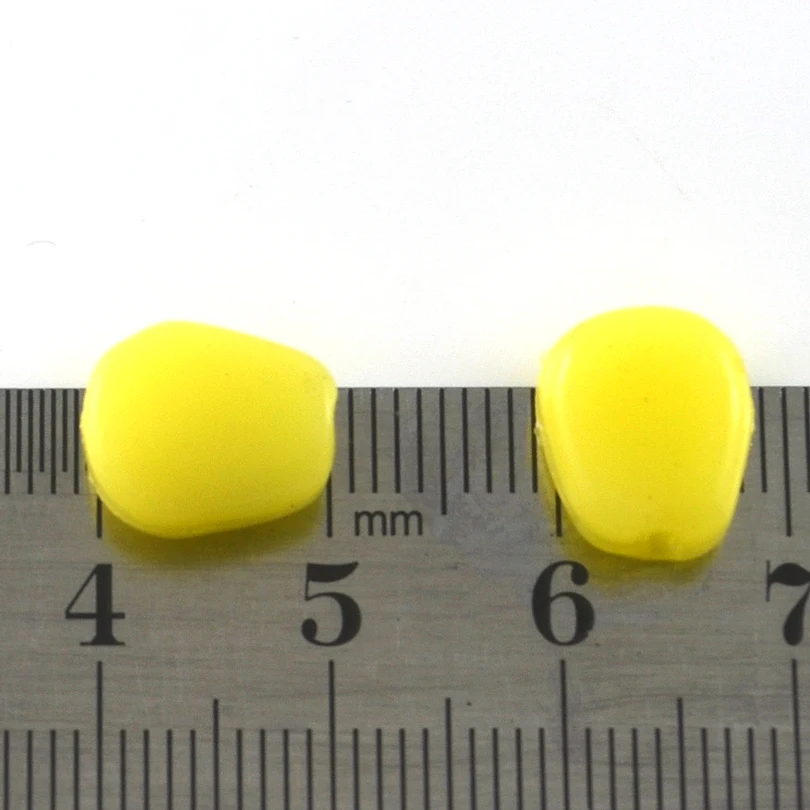 MNFT 50 Uds. Señuelo de pesca de maíz grueso para carpa, señuelo de pesca suave, cebos blandos artificiales de maíz rojo y amarillo - imagen 2