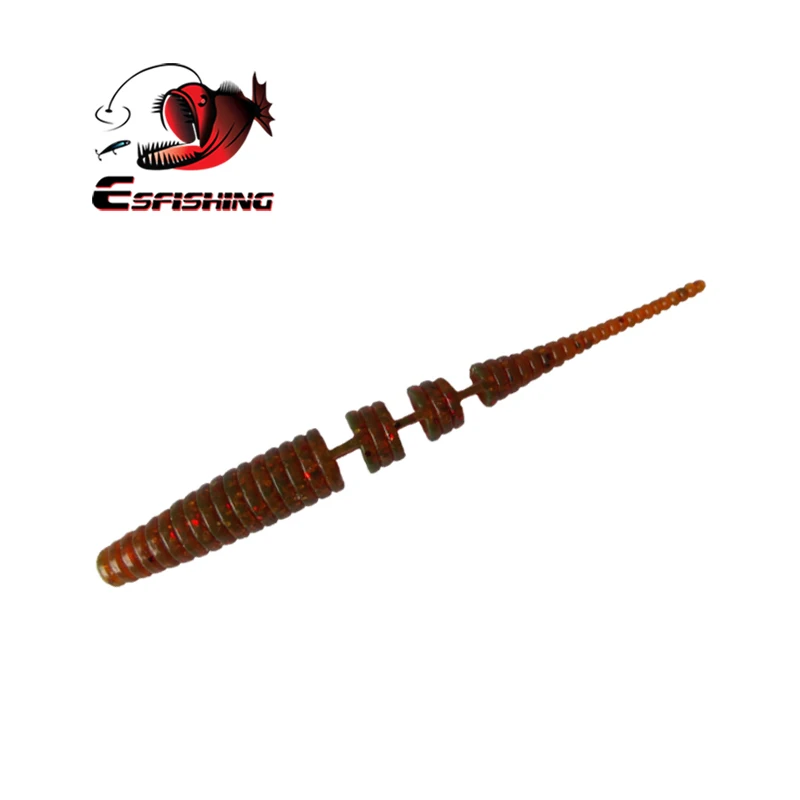 ESFISHING Stick gusano Polaris 95mm 2,9g 6 uds señuelo suave de Pesca cebo Atificical de gran calidad realista barato alimentador de Pesca - imagen 3