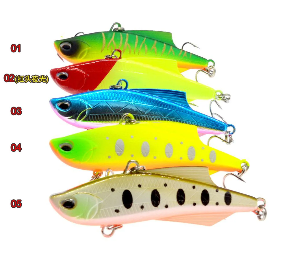 Señuelo de pesca, plantillas de fundición larga, Jigbait de plástico con vibración, 7cm/20g, señuelos VIB, cebo duro brillante Artificial, aparejos de pesca, 1 pieza en oferta - imagen 5