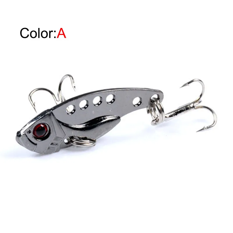 1 unids/lote 3,5 cm 3,8g Metal VIB señuelos ojos 3D vibraciones vívidas cuchara señuelo cebo de pesca lubina cebo duro Artificial señuelo de cigarra - imagen 5