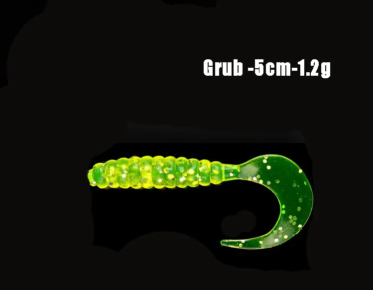 JYJ-SEÑUELOS blandos de gusano, cebos de gusano de 5cm, cebos de gusano suave artificial de sílice para aparejos de pesca, 20 Uds. - imagen 5