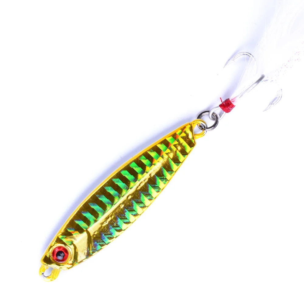 Balleo-Plantilla de metal láser de hundimiento lento, wobbler, cuchara de metal, señuelo de pesca, señuelo de plomo para carpa, 10g, 15g, 20g, 25g, 30g, lote de 1 unidad - imagen 5