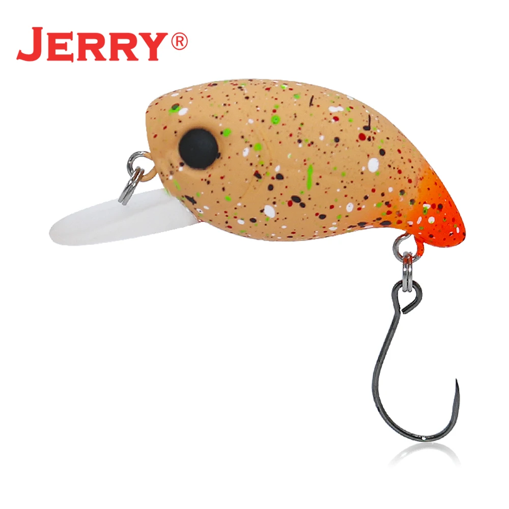 Jerry Tiptoe 2,4g 3cm señuelo de Pesca oscilante Crankbait cebo duro flotante Micro señuelo giratorio aparejos de Pesca ultraligeros - imagen 5