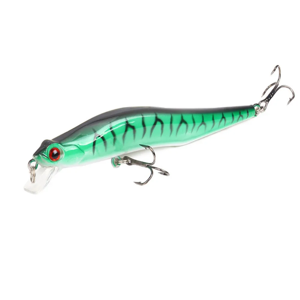 Señuelo de pesca de pececillos, cebo duro 3D, Crankbait, Wobblers, cebos artificiales, carpa, Lucio, aparejos de pesca japoneses, 10g/12cm, 1 ud. - imagen 5