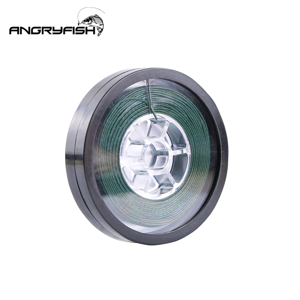 Angryfish-sedal de pesca de carpa, 15m, línea de piel con eslabones de gancho recubiertos, 15LB/25LB/35LB - imagen 2