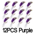 12pcs Purple