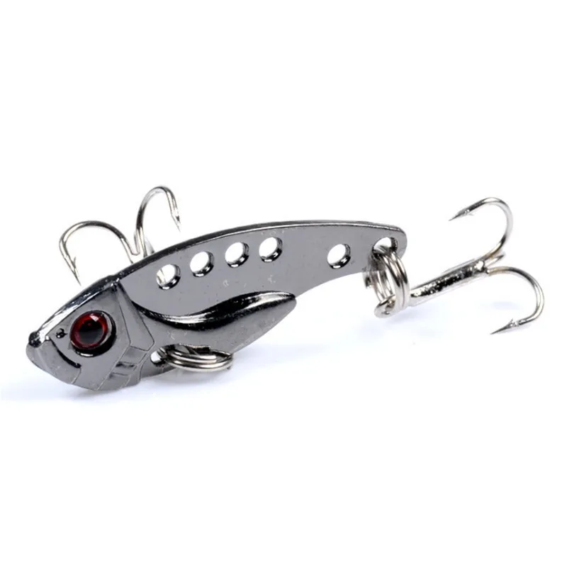 1 Uds Metal VIB 3,5G/3,5 CM señuelo de pesca Mini cuchara vibratoria Spinner Crankbait Bass cebo duro Artificial cigarra aparejos de pesca
