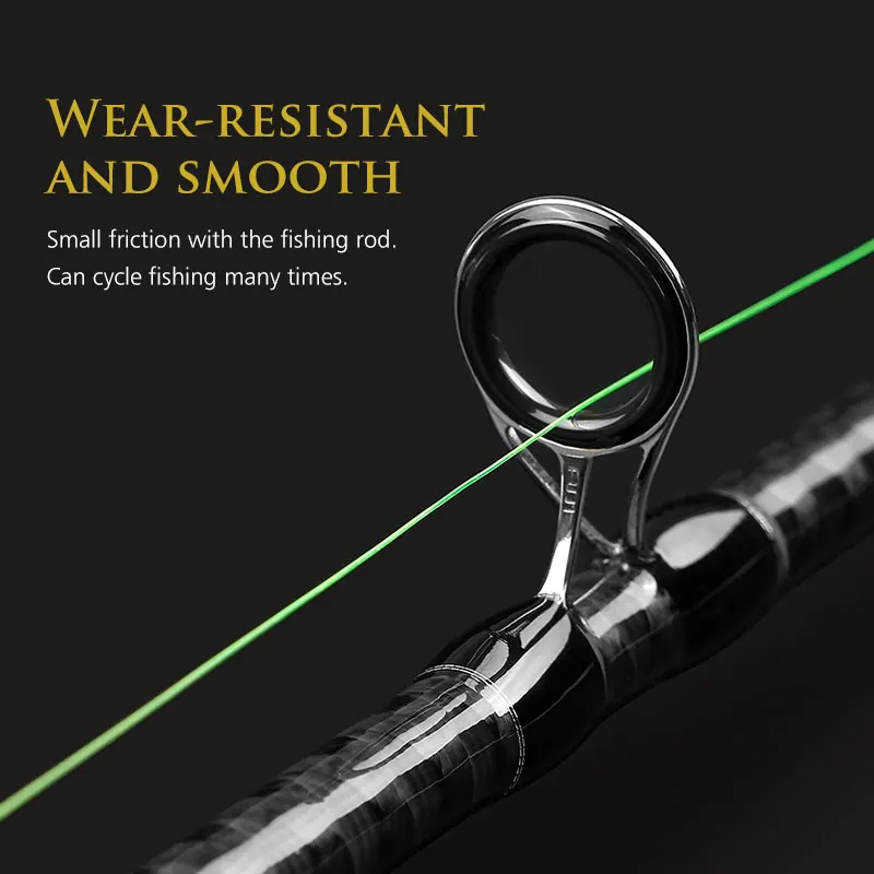 LINNHUE-sedal de pesca de nailon de tiro largo, monofilamento duradero de Material japonés, accesorios de pesca de carpa de agua dulce, 3 colores, 500M, 10-42LB - imagen 3