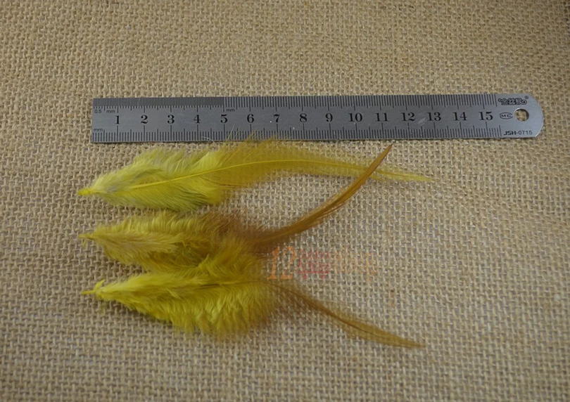 MNFT-sillín de faisán natural teñido, pluma, pelo, atado de moscas, Material de Hackle, jengibre, azul, crema, blanco, rosa, rojo, varios colores, 100 Uds. - imagen 4