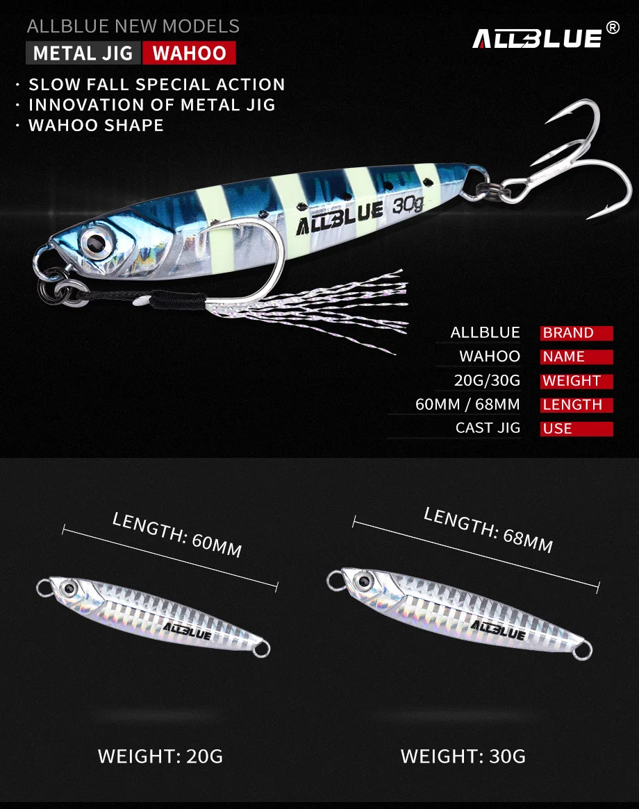 Señuelo ALLBLUE - Detalle de ojos 3D naturales