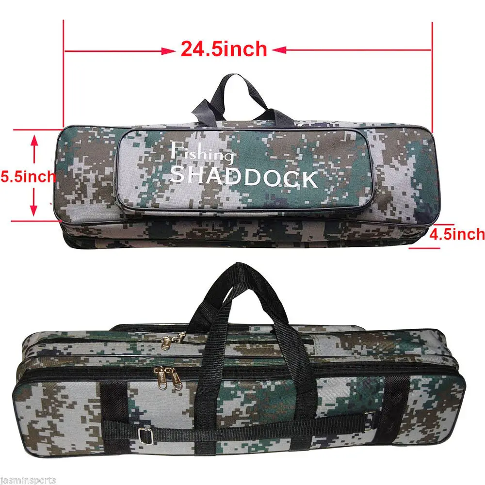 Juego de carrete y caña de pescar con carrete giratorio y caña de pescar telescópica de 2,1 m, Combo con bolsas, aparejos de pesca - imagen 5