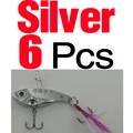 6PCS Silver