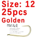 size 12 golden 25pcs