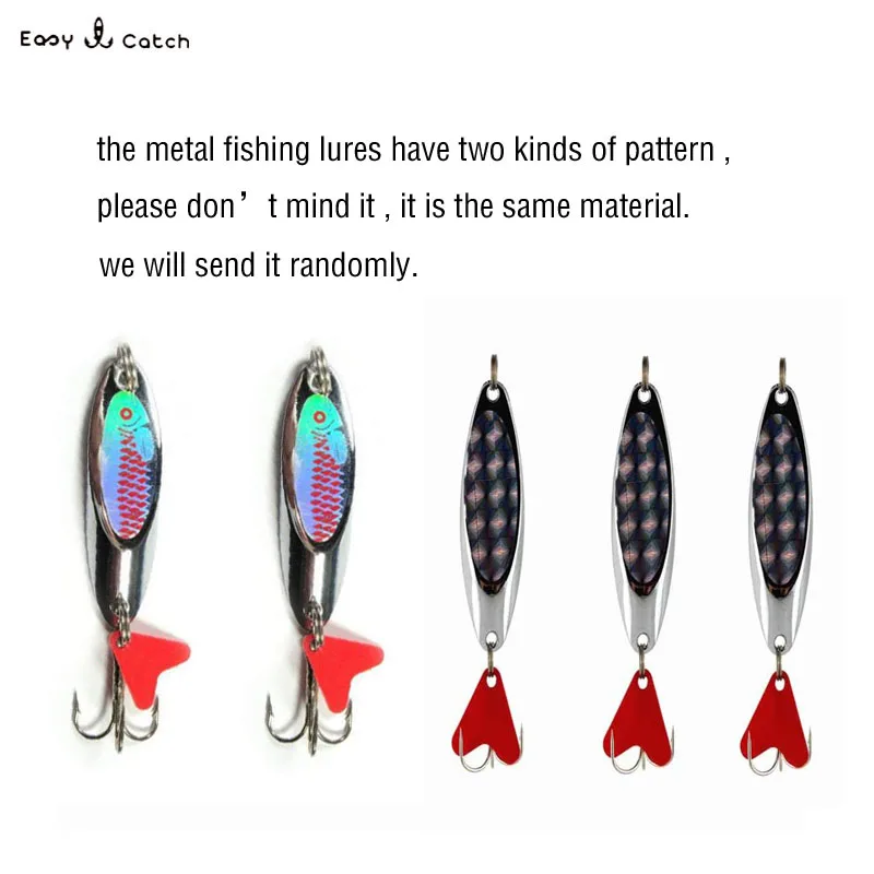 JSM-Señuelos de Pesca con cuchara de Metal duro, cebo giratorio de alambre de pesca de agua dulce para curricán, Wobblers de pesca de plata de China, 10 piezas - imagen 5