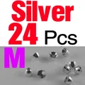 24Pcs Silver M