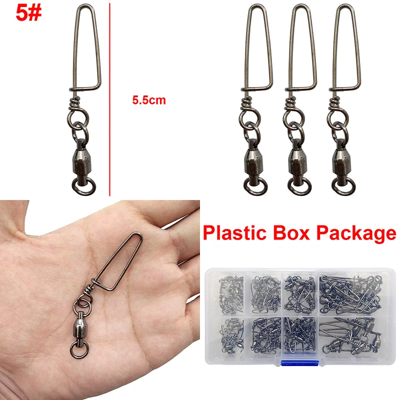 Easy Catch-rodamiento de bolas de pesca, juego de conectores de señuelos duros con caja, 75 unidades - imagen 3