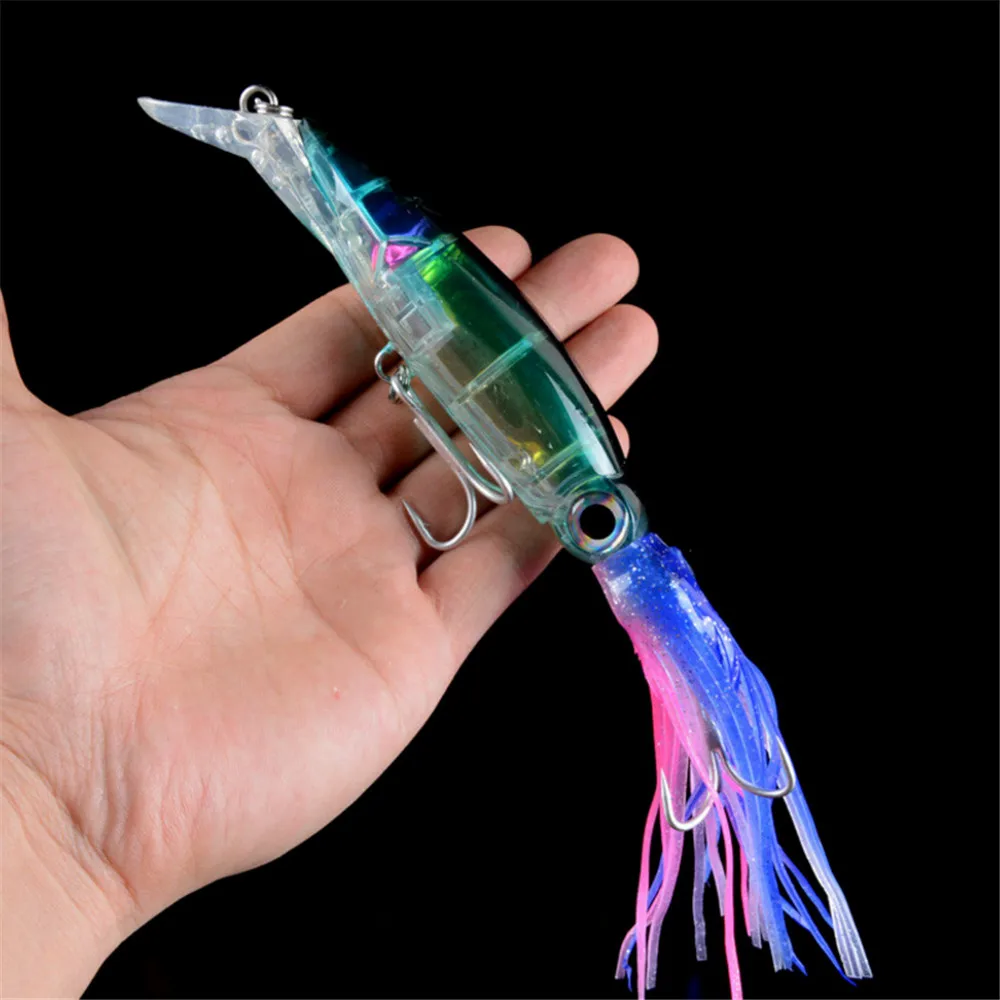 Señuelo de pesca duro de 14cm y 40g, anzuelo de acero de alto carbono, 6 colores, manivela de pulpo para atún Artificial, herramientas de encanto de mar, 1 unidad - imagen 2