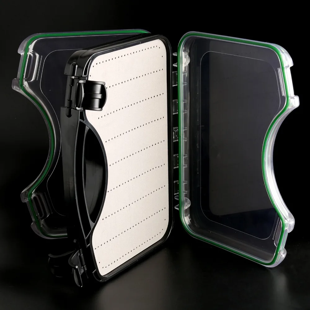 Caja para moscas impermeable Maximumcatch SDS, 275x195x60mm, espuma de 2 caras para trucha, salmón, lubina, equipo de pesca, estuche organizador de almacenamiento - imagen 5