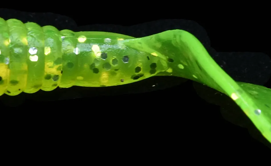 JYJ-señuelo de pesca suave, cebo de gusano, 80mm, 3,7g, aparejos de pesca de silicona suave artificial, 10 Uds. - imagen 5