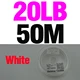 20LB White 50M