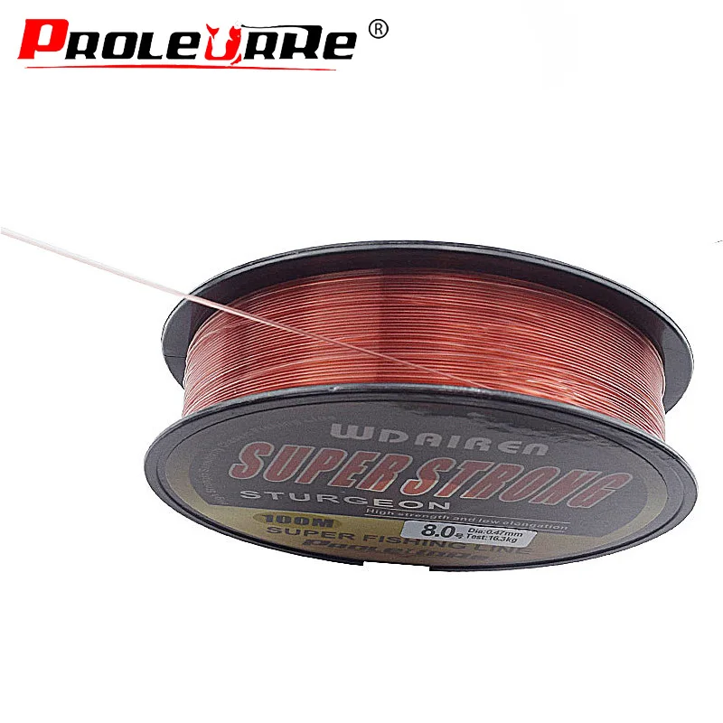 Proleurre-sedal de pesca de nailon superfuerte de 100m, hilo de monofilamento de 2-40LB, línea principal de Japón para aparejos de pesca de carpa, PE-476 - imagen 5