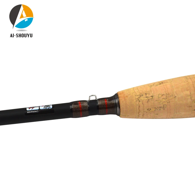 AI-SHOUYU caña mosca 2,4-2,7m 4 secciones mango corcho para carpa - imagen 4